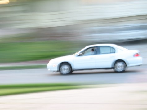 blurry car
